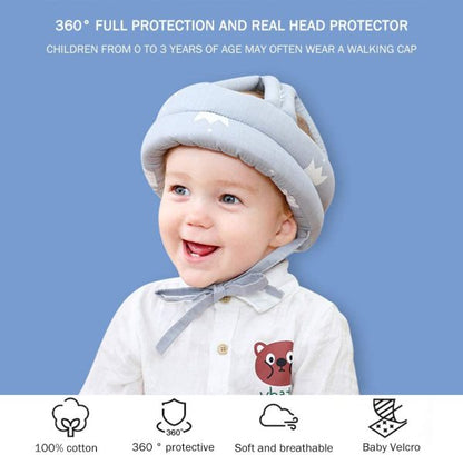 Baby Head Protector Crawling – Baby Safety Helmet & Amp Walking Helmet + 360 Degree U-shaped Baby Toothbrush