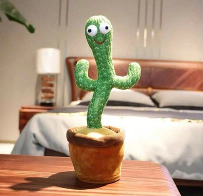Rechargeable Cute Dancing Cactus Toy For Kids | Talking Dancing Shaking & Talk Back With Lights